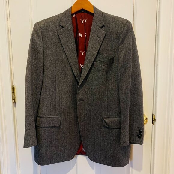 Brooke Brothers Golden Fleece Wool Sports Coat Blazer US 43 R - Picture 1 of 14